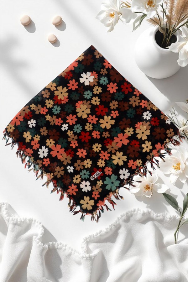 Boncuklu Desenli Yazma 6601-9