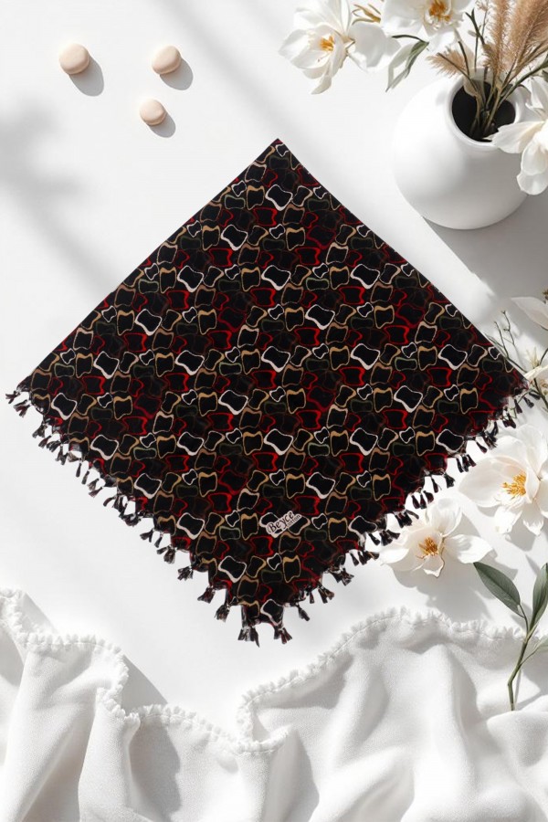 Boncuklu Desenli Yazma 6602-10