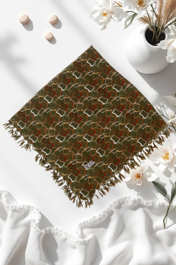 Boncuklu Desenli Yazma 6602-14