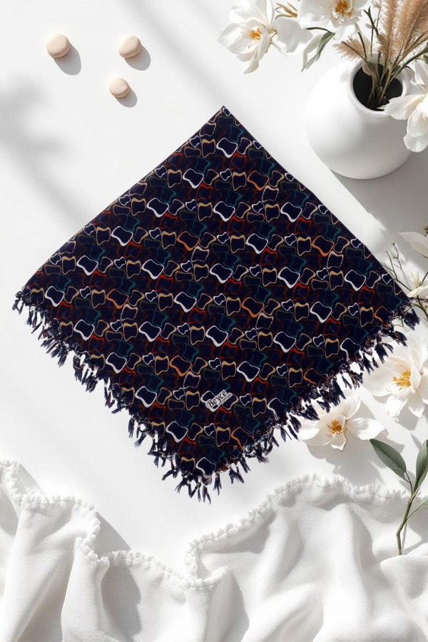 Boncuklu Desenli Yazma 6602-15