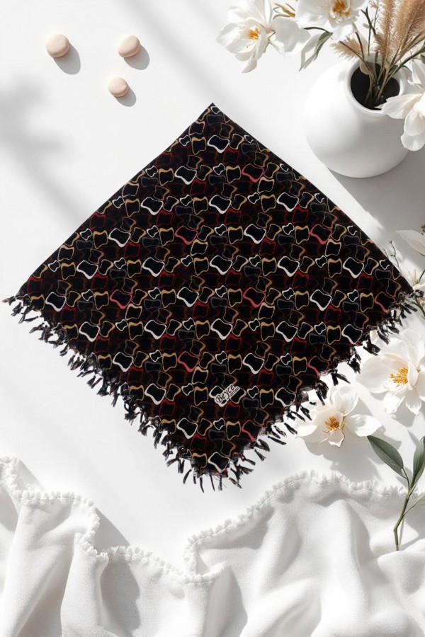 Boncuklu Desenli Yazma 6602-6