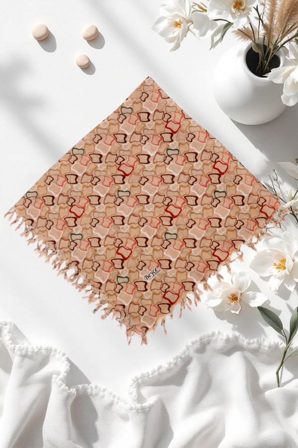 Boncuklu Desenli Yazma 6602-8