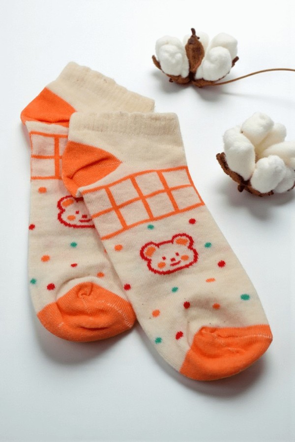 Vakre Socks Kadın Patik Çorap (36-40) 9005-4