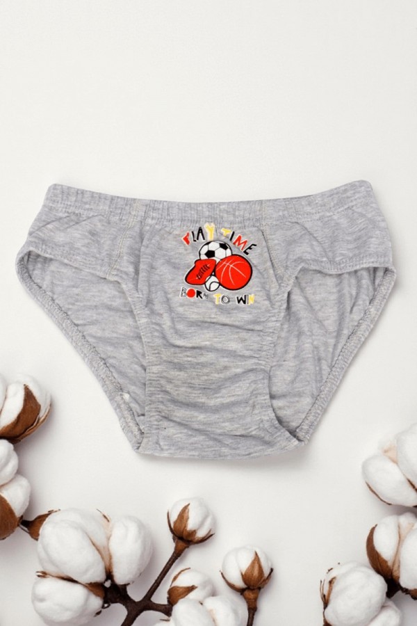 Erkek Çocuk Dondeza Baskılı Slip Külot 8902-3