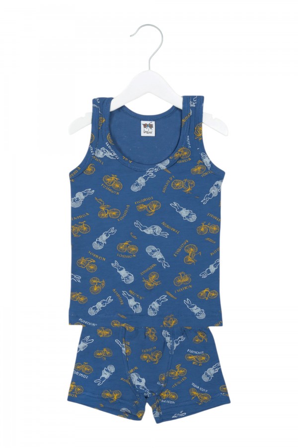 Kota Erkek Çocuk Baskılı Boxerlı Takım 8900-27