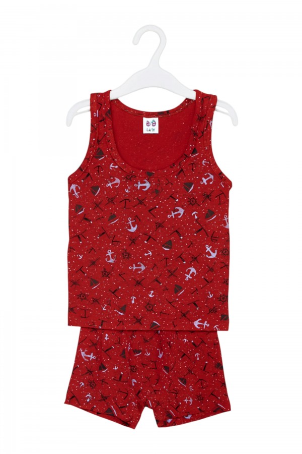 Kota Erkek Çocuk Baskılı Boxerlı Takım 8900-26