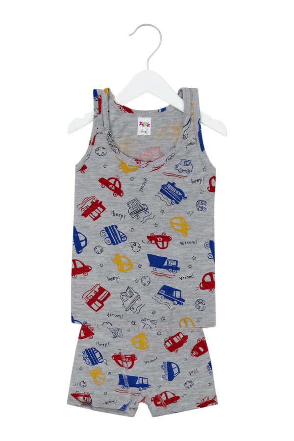 Kota Erkek Çocuk Baskılı Boxerlı Takım 8900-23