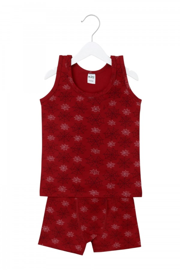 Kota Erkek Çocuk Baskılı Boxerlı Takım 8900-17