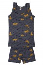 Kota Erkek Çocuk Baskılı Boxerlı Takım 8900-15