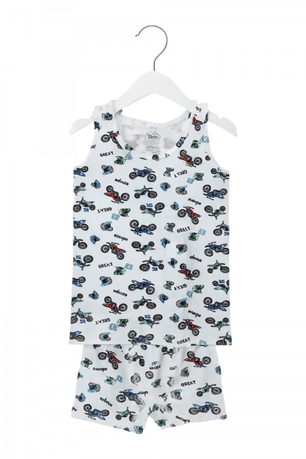 Kota Erkek Çocuk Baskılı Boxerlı Takım 8900-2