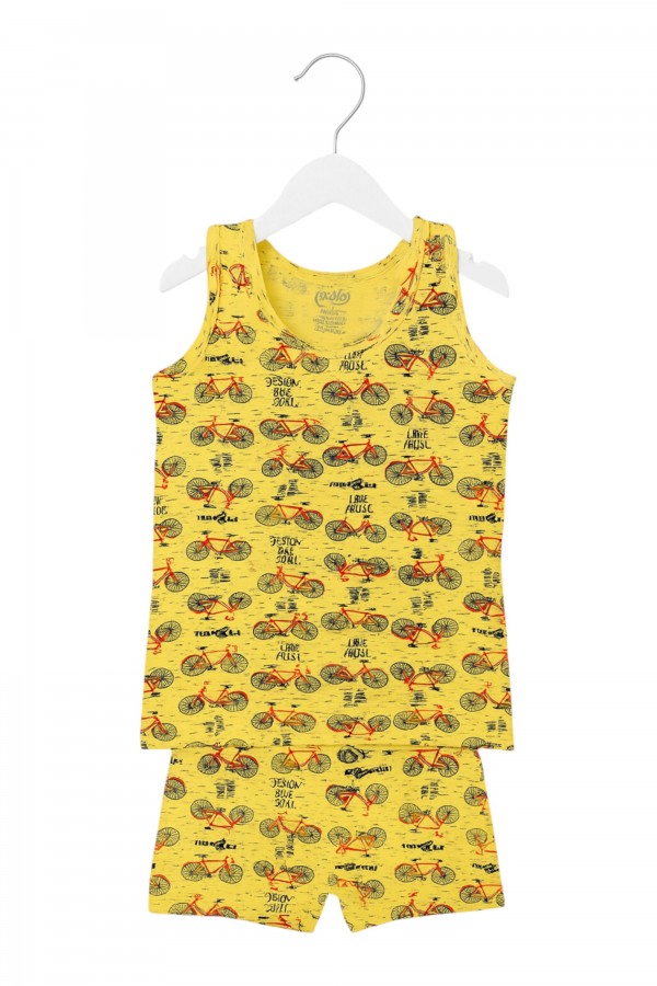 Kota Erkek Çocuk Baskılı Boxerlı Takım 8900-7