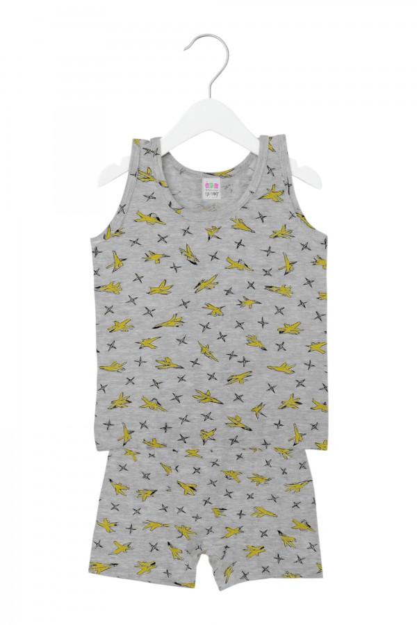 Kota Erkek Çocuk Baskılı Boxerlı Takım 8900-10