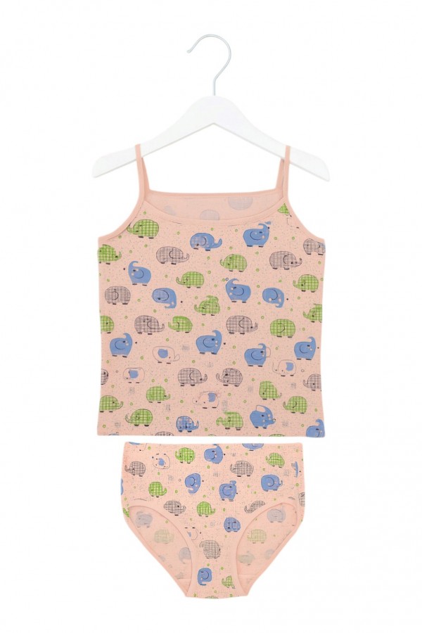 Kota Kız Çocuk Baskılı Atlet Takım 8800-19