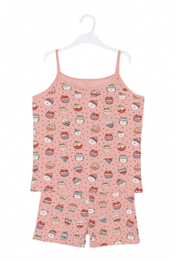 Kota Kız Çocuk Baskılı Atlet Takım 8800-28