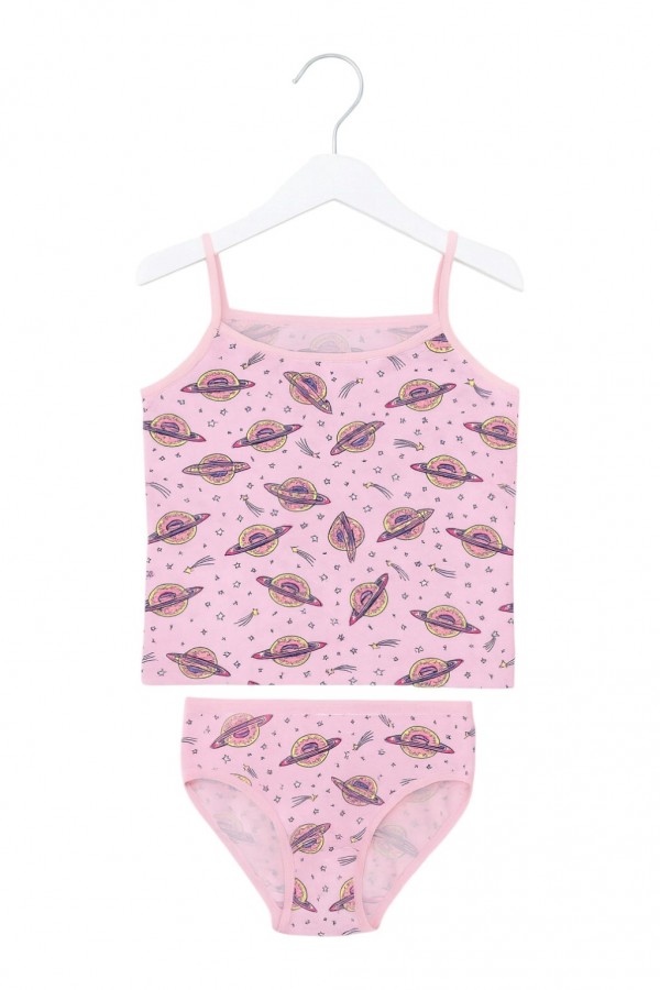 Kota Kız Çocuk Baskılı Atlet Takım 8800-13