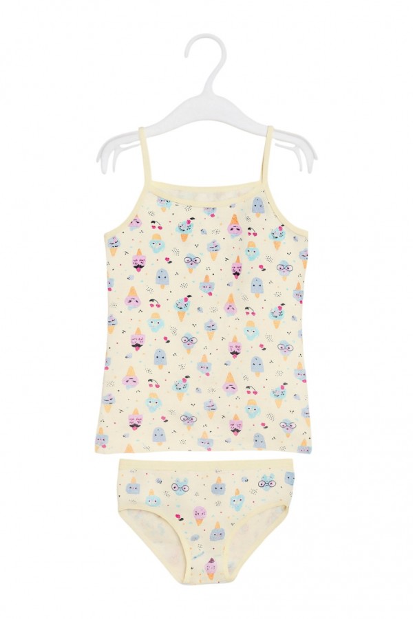 Kota Kız Çocuk Baskılı Atlet Takım 8800-10