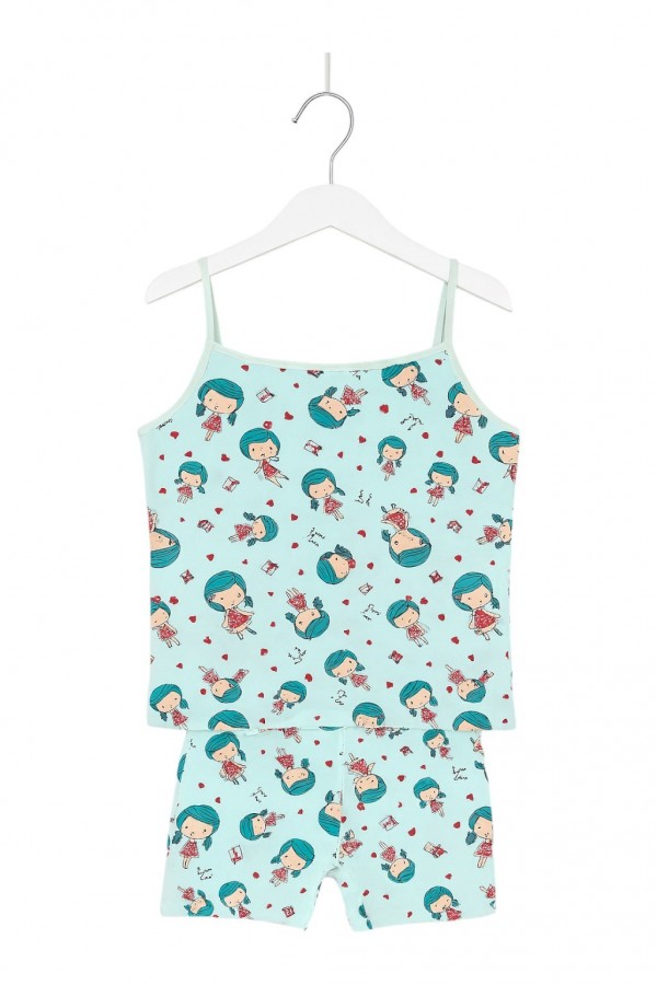 Kota Kız Çocuk Baskılı Atlet Takım 8800-5