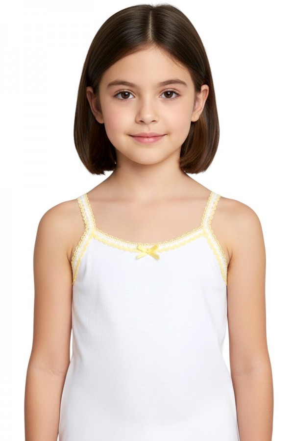 Seher Yıldız 0048 Kız Oyalı İp Askı Atlet 8803-1