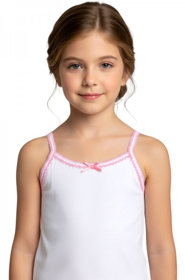 Seher Yıldızı 0048 Kız Oyalı İp Askı Atlet 8803-5