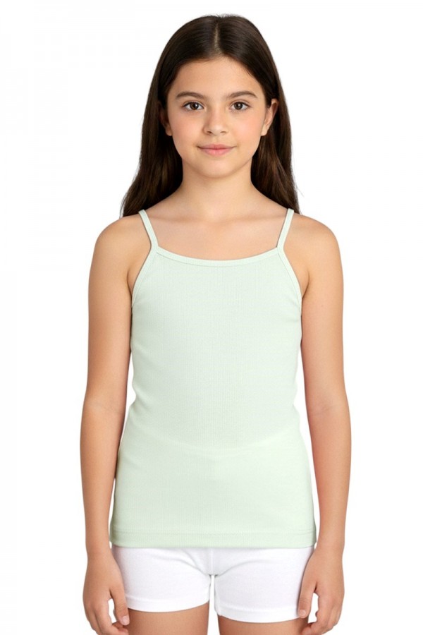 Kota 3411 Kız Çocuk Düz Renk Atlet 8804-3