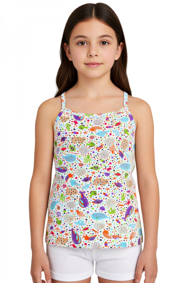 Tutku 0850 Kız İp Askı Empirme Atlet 8806-1