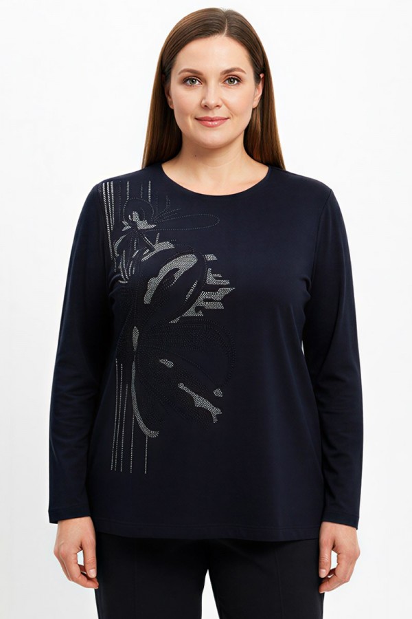 Edalı 207 Taşlı Penye Bluz 5000-3