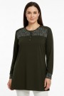 Edalı 204 Düğmeli Penye Bluz 5004-2