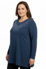 Özdev Taşlı Penye Bluz 5019-2