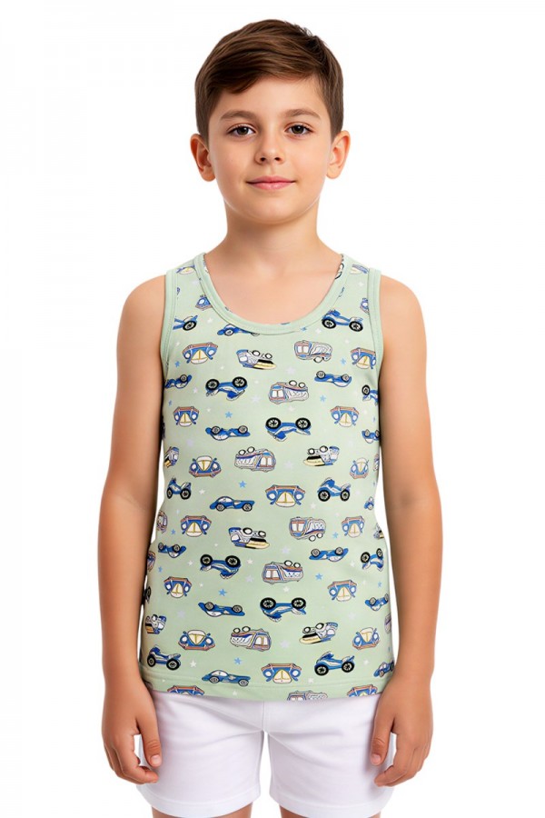 Kota 1014 Erkek Çocuk Baskılı Atlet 8414-5