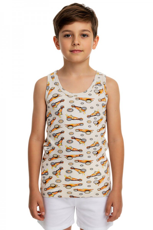 Kota 1014 Erkek Çocuk Baskılı Atlet 8414-4