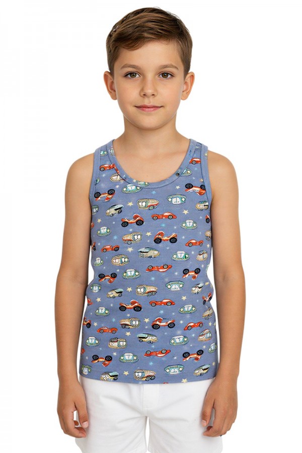 Kota 1014 Erkek Çocuk Baskılı Atlet 8414-1