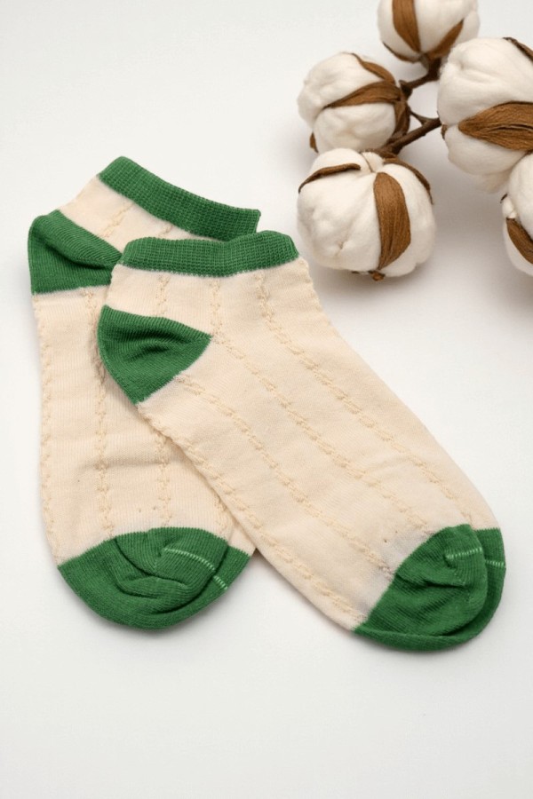 Dikişsiz Burun Kadın  Patik Çorap (36-40) 9012-5