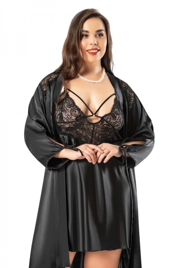 Miss Laris 6006 Battal Takım Gecelik 4011-2