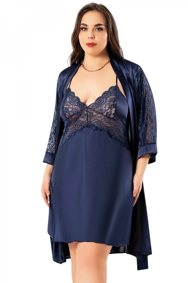 Miss Laris 6009 Battal Takım Gecelik 4011-1