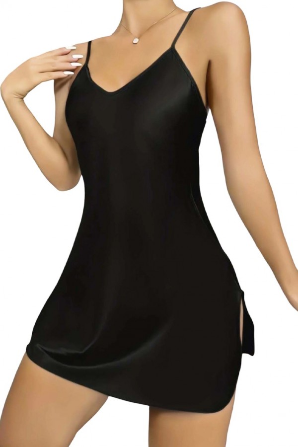 Lily Bianca 446 Saten Gecelik 4005-6