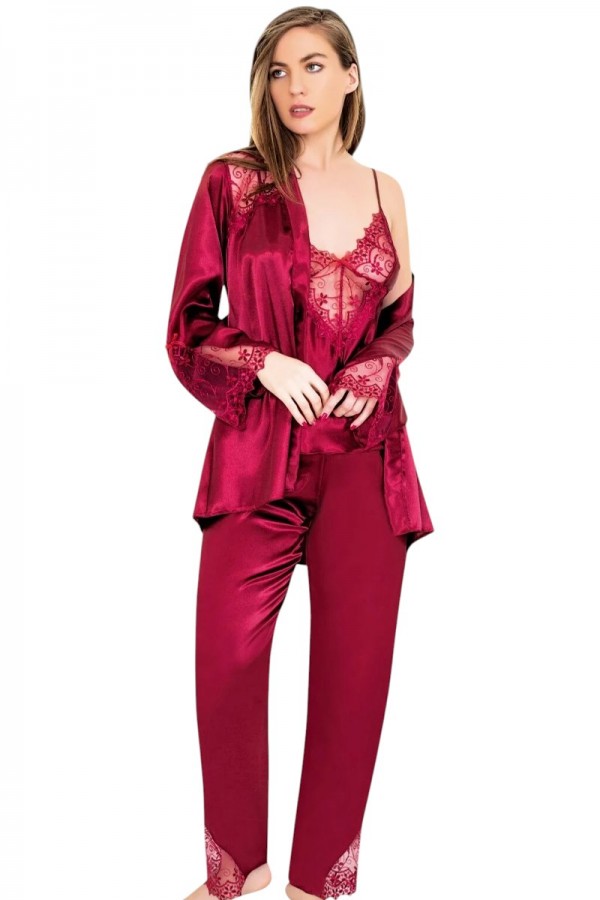 Miss Laris 5045 3'lü Takım Gecelik 4012-1