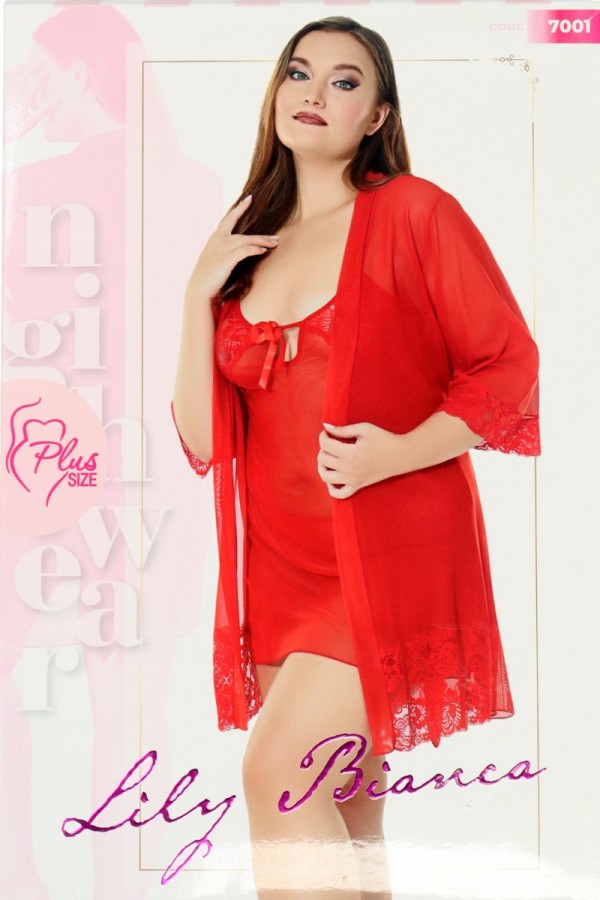 Lily Bianca 7001 Fantezi Gecelik 4002-4