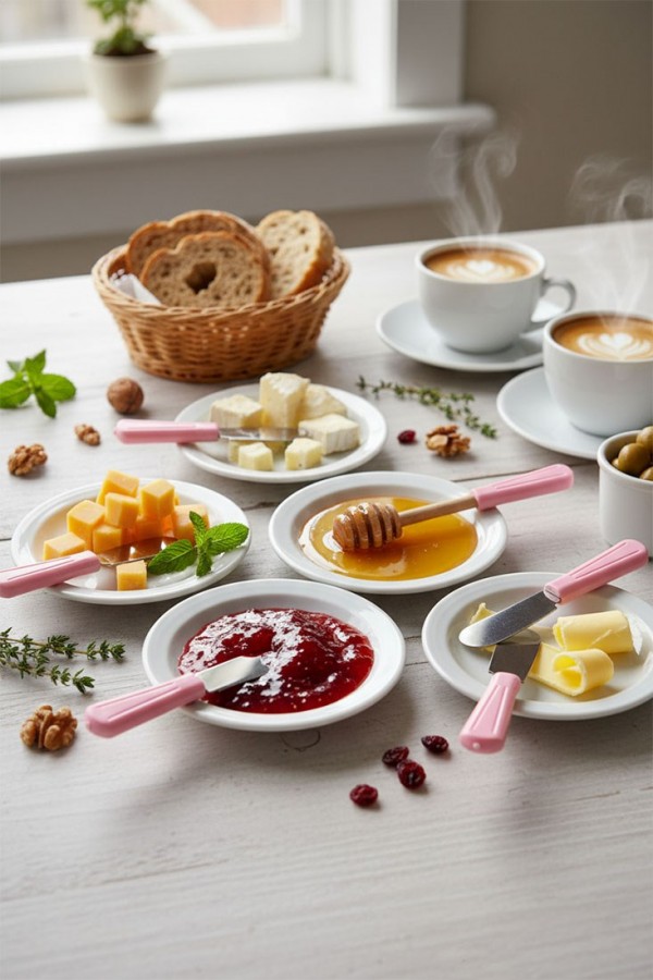 6 LI Kahvaltı Bıçağı  Pembe