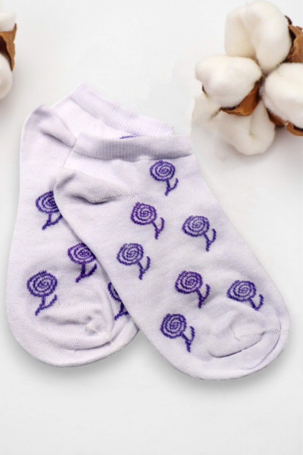 Dikişsiz Burun Kadın Patik Çorap (36-40) 9015-5