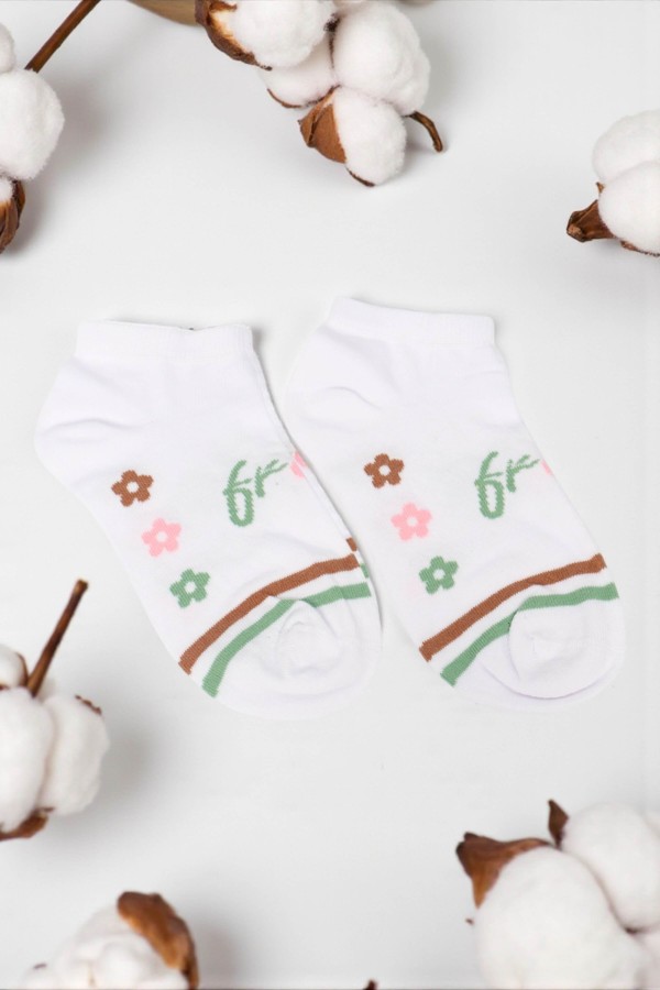 Dikişsiz Burun Kadın Patik Çorap (36-40) 9017-1