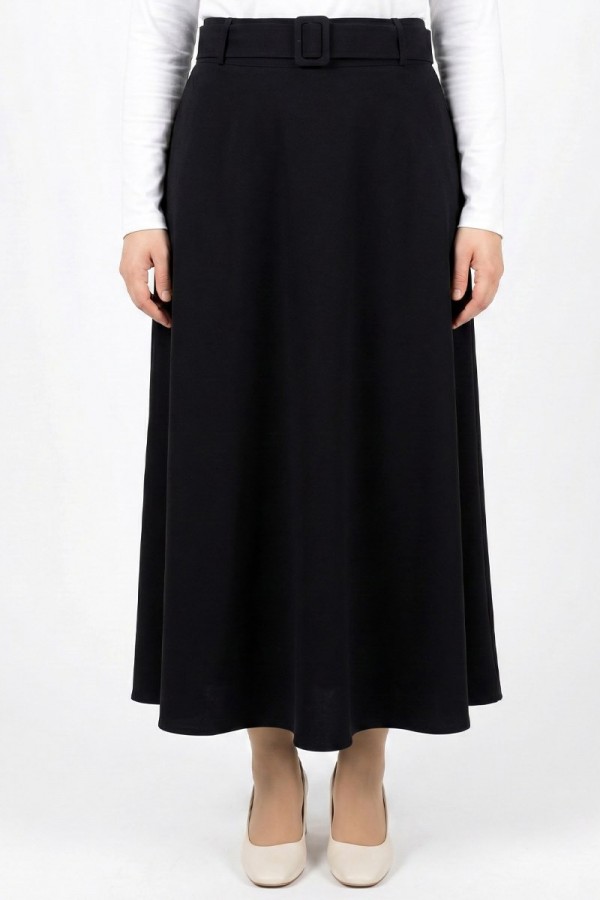 Portoriko Kumaş Astarlı Kalem Etek 2004-7