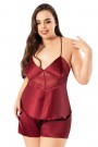 Miss Laris 4231 Battal Saten Gecelik 4019-1