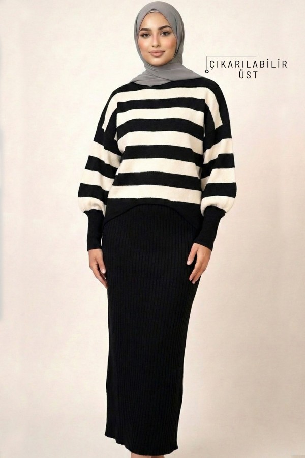 Kadın Triko Elbise 5601-6