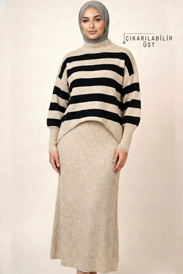 Kadın Triko Elbise 5601-5