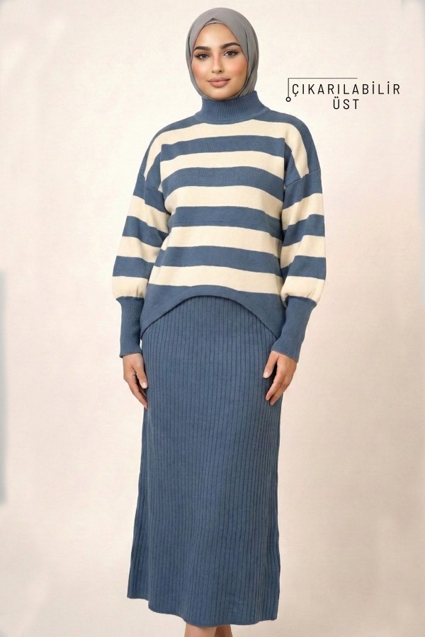 Kadın Triko Elbise 5601-2