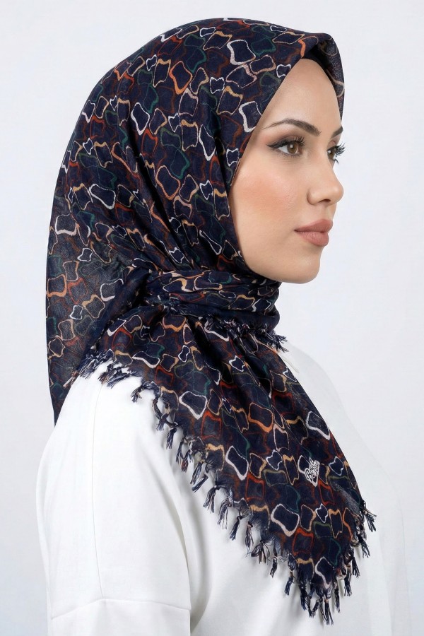 Boncuklu Desenli Yazma 6602-15