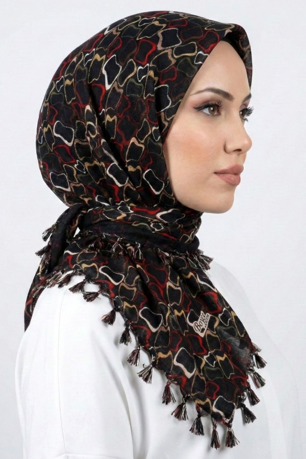 Boncuklu Desenli Yazma 6602-12