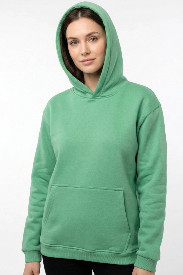 Baskılı Kapşonlu Sweatshirt 5403-1