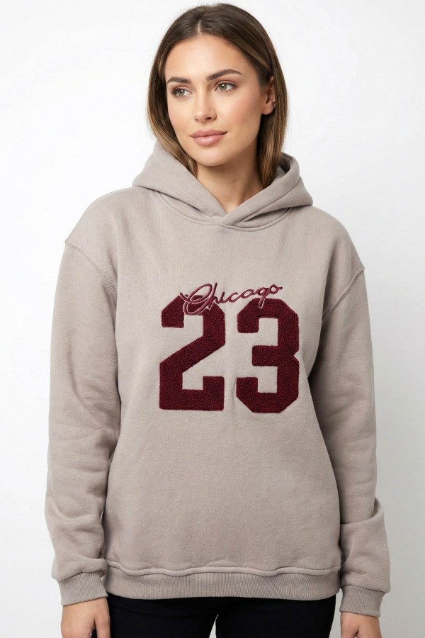 Kapşonlu Oversize Sweatshirt 5406-1