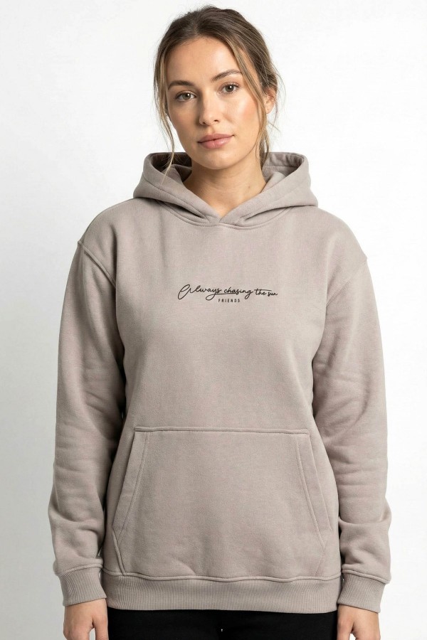 Baskılı Kapşonlu Sweatshirt 5400-3